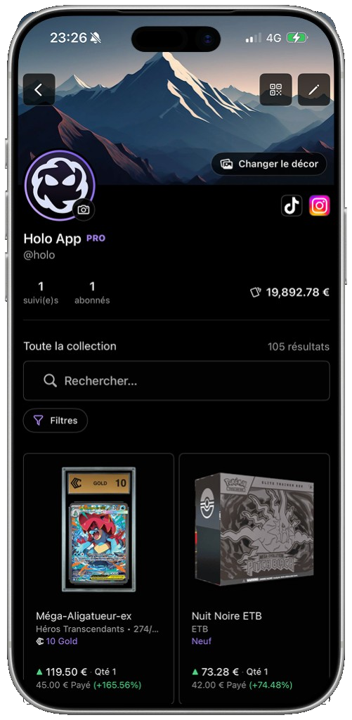 Collectionner avec Holo